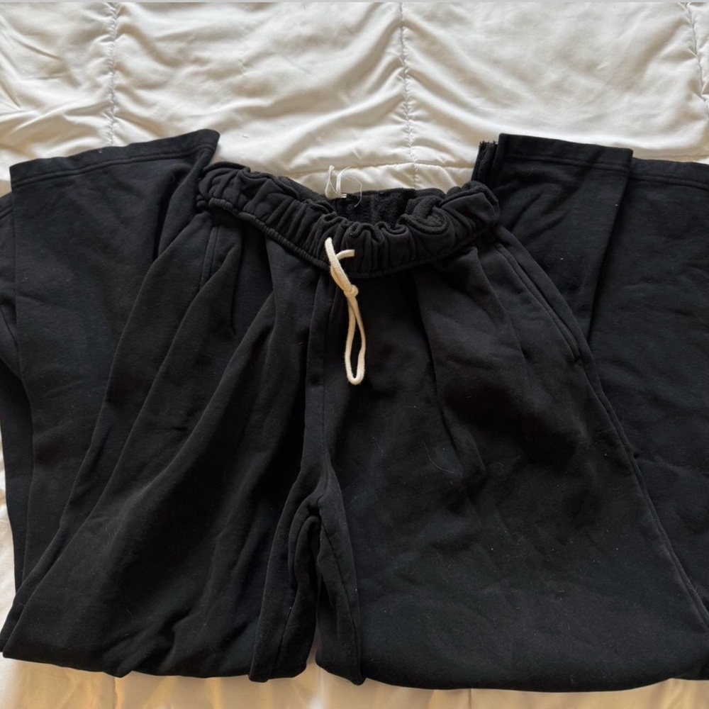 Black Wide-Leg Pants